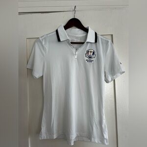 Ryder Cup ‘25 Bethpage - White Polo Shirt with Black Trim